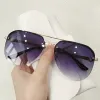Gold Frame With Dual Gray Lenses