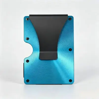 Large Capacity Cd Pattern Rfid Bank Card Box Anti-Magnetic Anti-Theft Metal Wallet