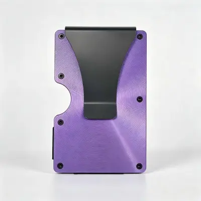 Large Capacity Cd Pattern Rfid Bank Card Box Anti-Magnetic Anti-Theft Metal Wallet
