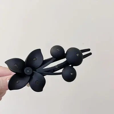 Simple Solid Color Floral Hair Accessories