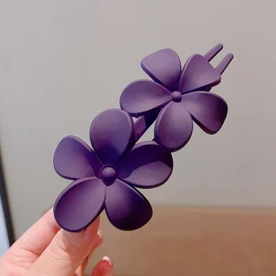 Simple Solid Color Floral Hair Accessories