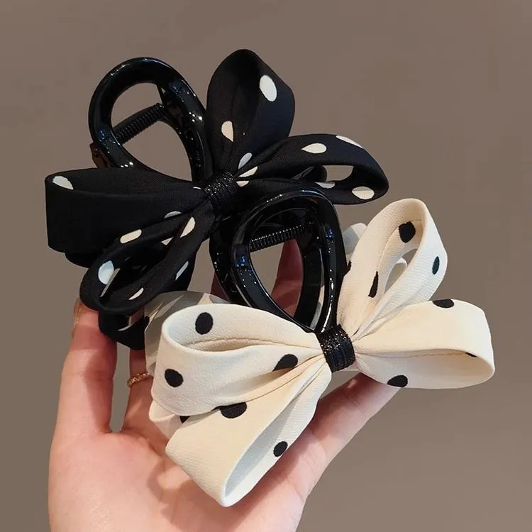 Fashion Polo Dot Bow Hair Accessories
