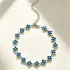 Silver Peacock Blue