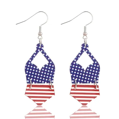Creative Personality Bikini And Flip-Flops Earrings