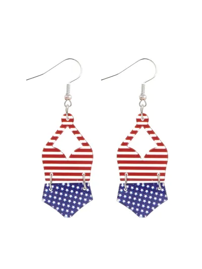 Creative Personality Bikini And Flip-Flops Earrings