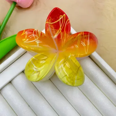 Fashion Gradient Floral Grip Clip