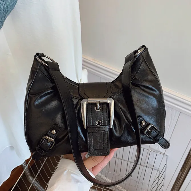 Women Fashion Casual Solid Color Shoulder Bag