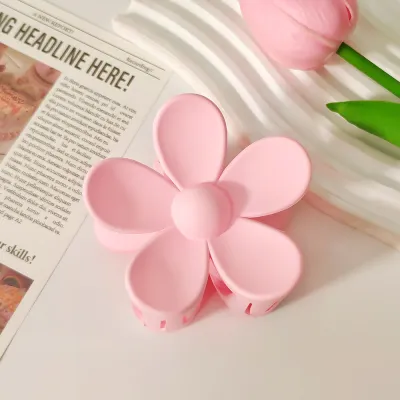Simple Solid Color Floral Hairpin