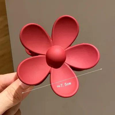 Simple Solid Color Floral Hairpin