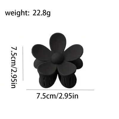 Simple Solid Color Floral Hairpin