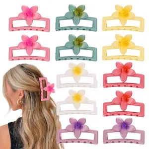 Fashion Square Floral Hair Accessories