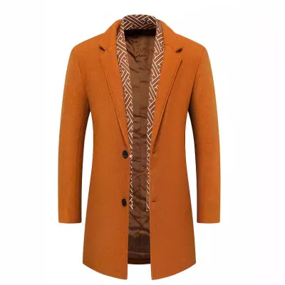 Men'S Fashion Casual Business Autumn And Winter Woolen Coat