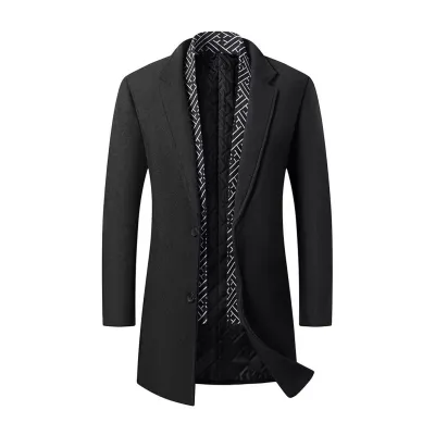 Men'S Fashion Casual Business Autumn And Winter Woolen Coat