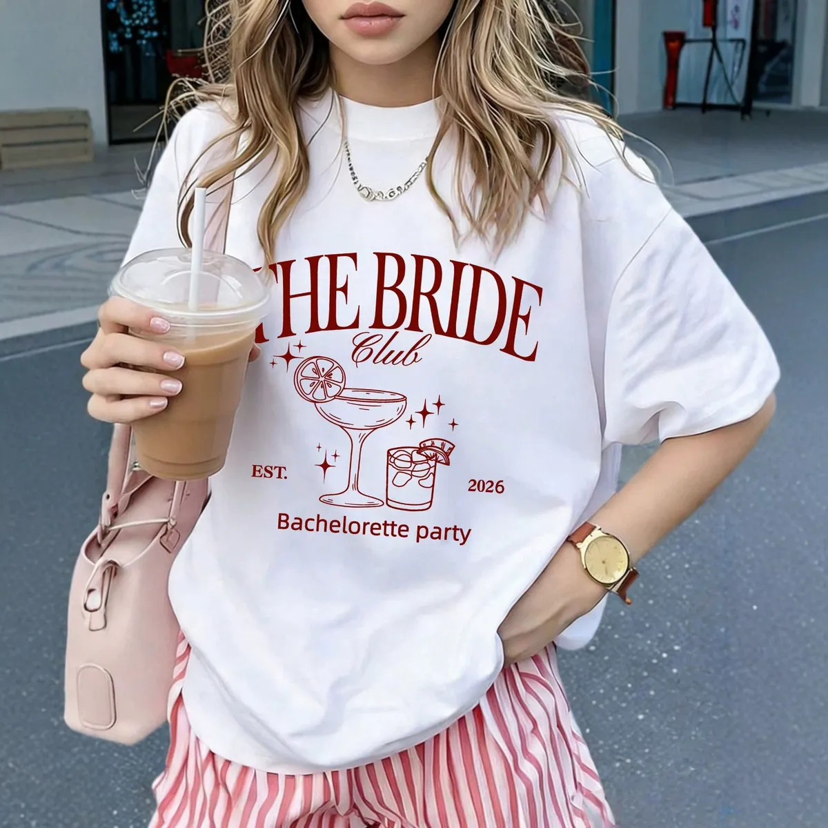 Women Casual Letter-Print Loose Short-Sleeve T-Shirt