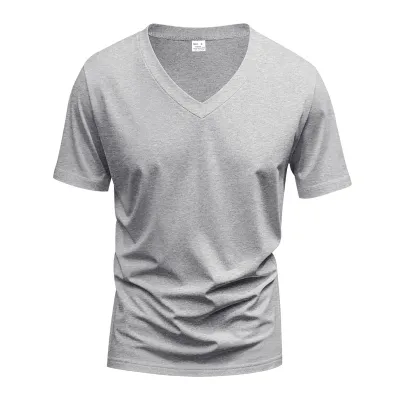 Men'S Fashion Casual Summer Solid Color Quick-Drying Breathable Loose Short Sleeve T-Shirt