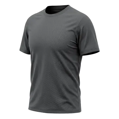 Men'S Fashion Casual Summer Solid Color Mesh Quick-Drying Breathable Short-Sleeve T-Shirt