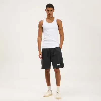 Men'S fashion casual summer solid color Threaded Slim Fit tank top