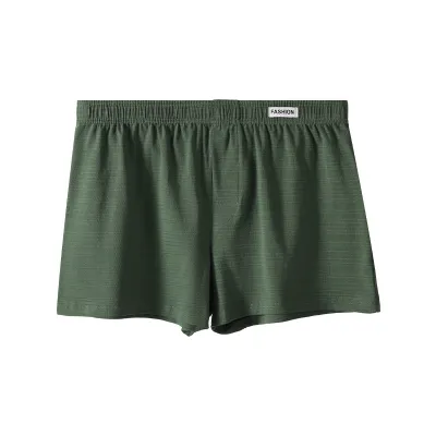 Men'S Fashion Casual Solid Color Cotton Loose Breathable Boxer Shorts Underwear