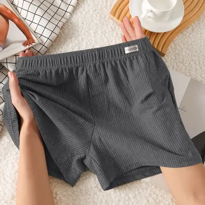 Men'S Fashion Casual Stripe Loose Boxer Shorts Underwear