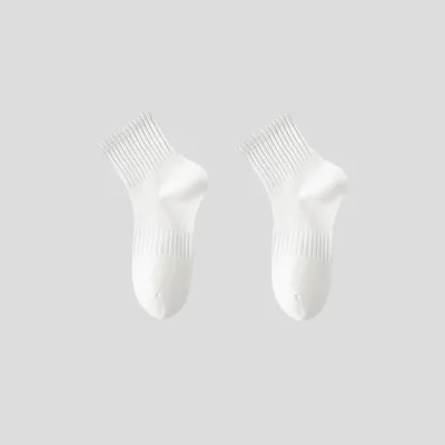 Men'S Fashion Simple Solid Color Autumn And Winter Cotton Breathable Tube Socks