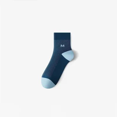 Men'S Fashion Summer Thin Mesh Breathable Solid Color Tube Socks