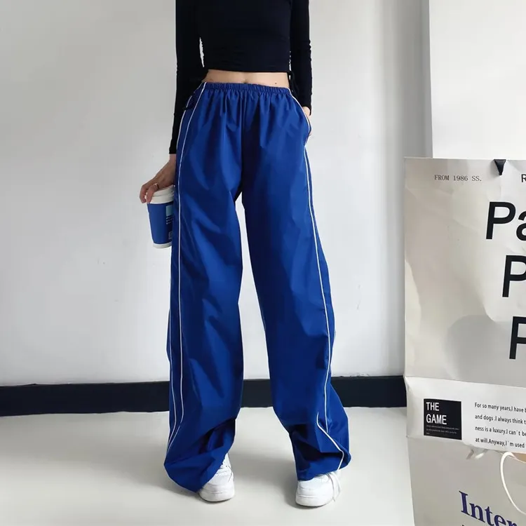 Women Fashion Casual Quick-Drying Straight-Leg Sports Pants