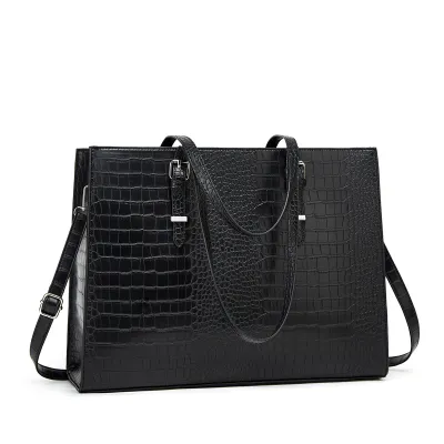 Women Fashion Casual Simple Solid Color Large Capacity Tote Bag