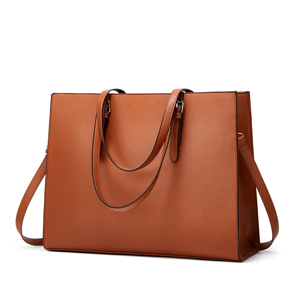Women Fashion Casual Simple Solid Color Large Capacity Tote Bag