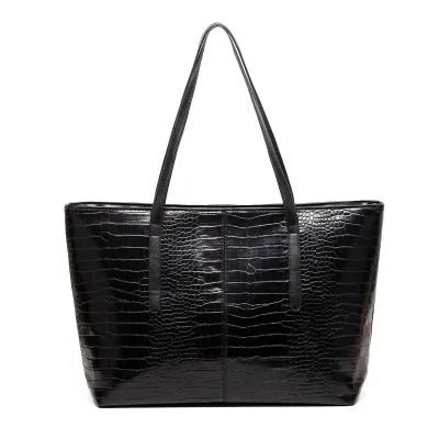 Women Fashion Casual Solid Color Large Capacity Tote Bag