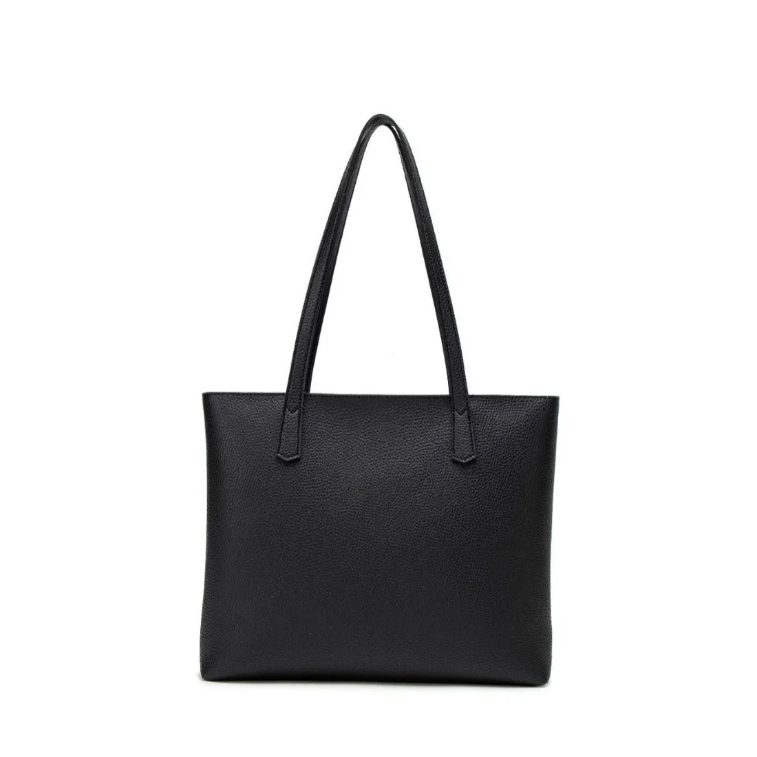 Women Fashion Casual Simple Solid Color Large Capacity Tote Bag