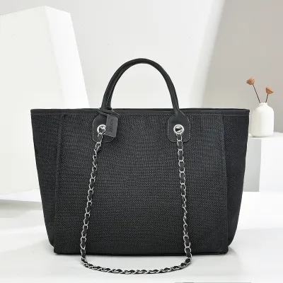 Women Fashion Casual Large Capacity Chain Bucket Tote Bag