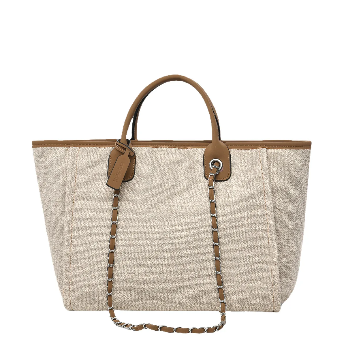Women Fashion Casual Large Capacity Chain Bucket Tote Bag
