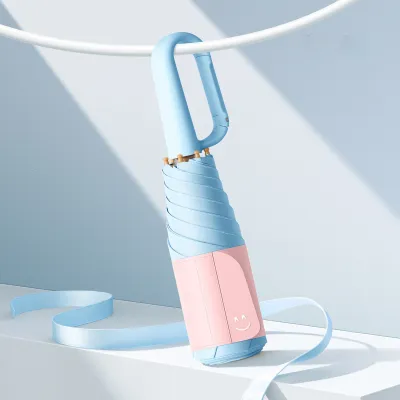Five-Fold Ring-Handle Sun And Rain Non‑Folding Portable Umbrella