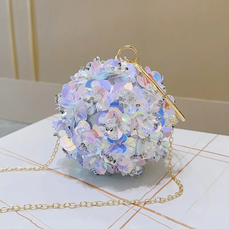 Women Fashion Elegant Flower Dinner Clutch Banquet Evening Bag
