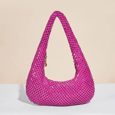 Women'S Fashion Solid Color Gold Aluminum Party Evening Bag