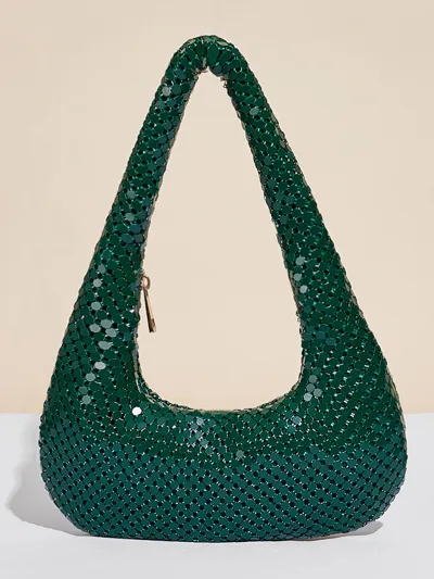 Women'S Fashion Solid Color Gold Aluminum Party Evening Bag