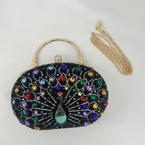Women Fashion Elegant Rhinestone-Encrusted Evening Bag