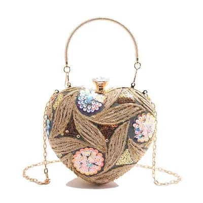 Women Fashion Sequin Portable Evening Bag