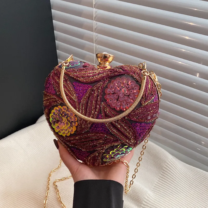 Women Fashion Sequin Portable Evening Bag