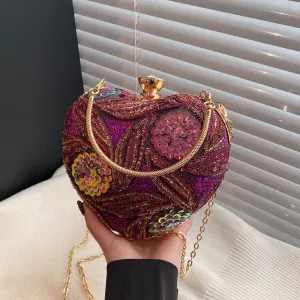 Women Fashion Sequin Portable Evening Bag