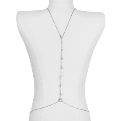 Women Fahsion Sexy Simple Zircon Back Chain Body Chain