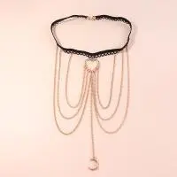 Women Fashion Sexy Beach Imitation Pearl Leg Ring Body Chain