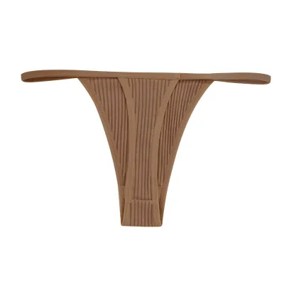Women Fashion Sexy Solid Color Low Waist Cotton Thong