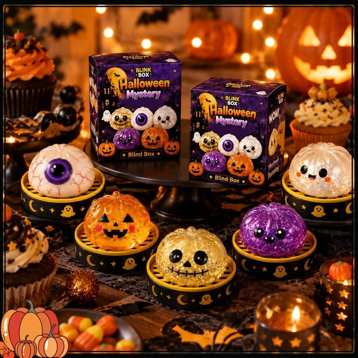 Halloween Extrusion Rebound Unzip Horror Toy