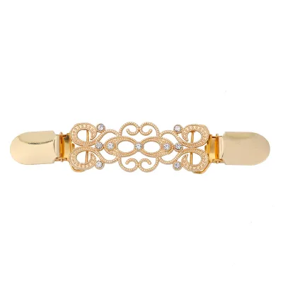 Retro Rhinestone Alloy Scarf Buckle