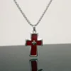 Red/Square Pearl Chain 60Cm