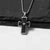 Black/Square Pearl Chain 60Cm