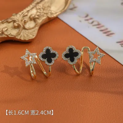 Women Fashion Four-Leaf Clover Series Earrings