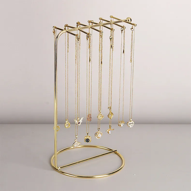 Wrought Iron Necklace Display Jewelry Rack
