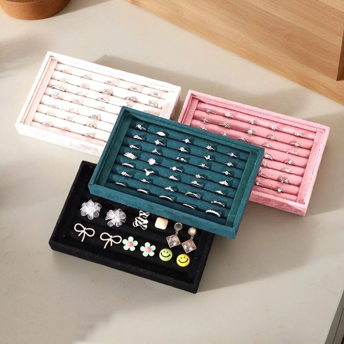 Fashion Simple Necklace Ring Jewelry Display Tray